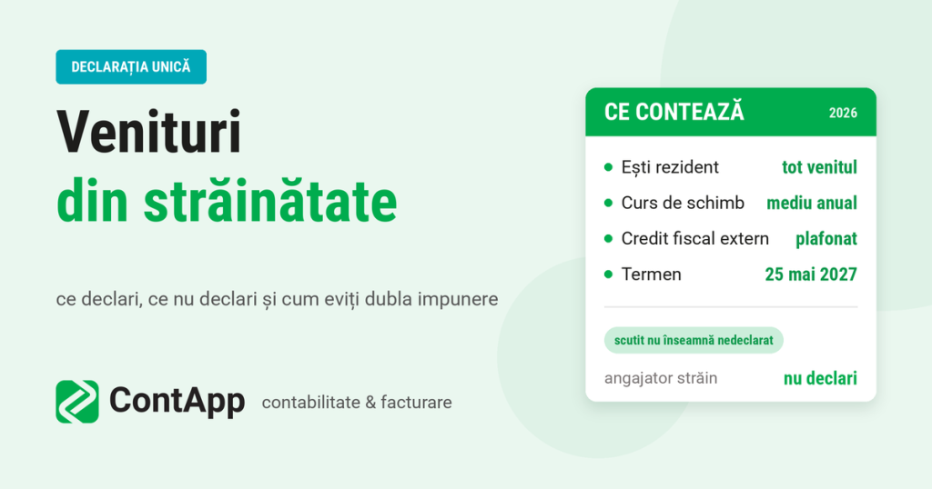 Impozitarea veniturilor din străinătate