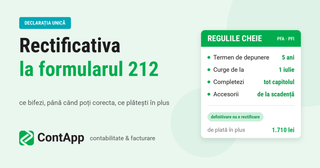 Declaratia Unica Rectificativa