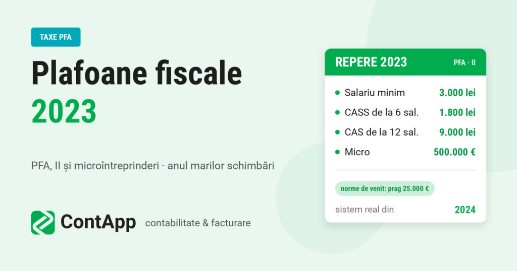 Plafoane fiscale 2023