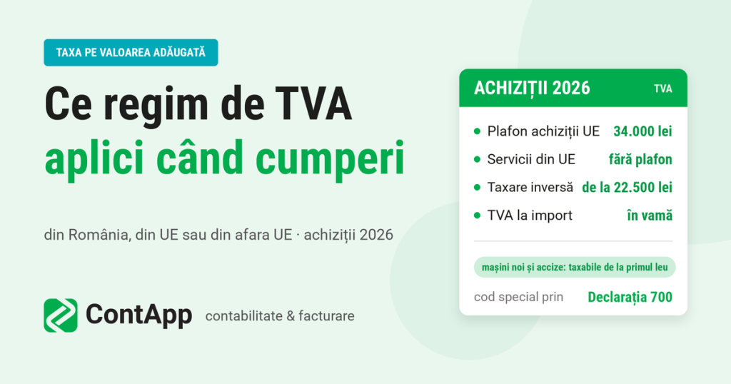 Regim TVA la achizitii externe