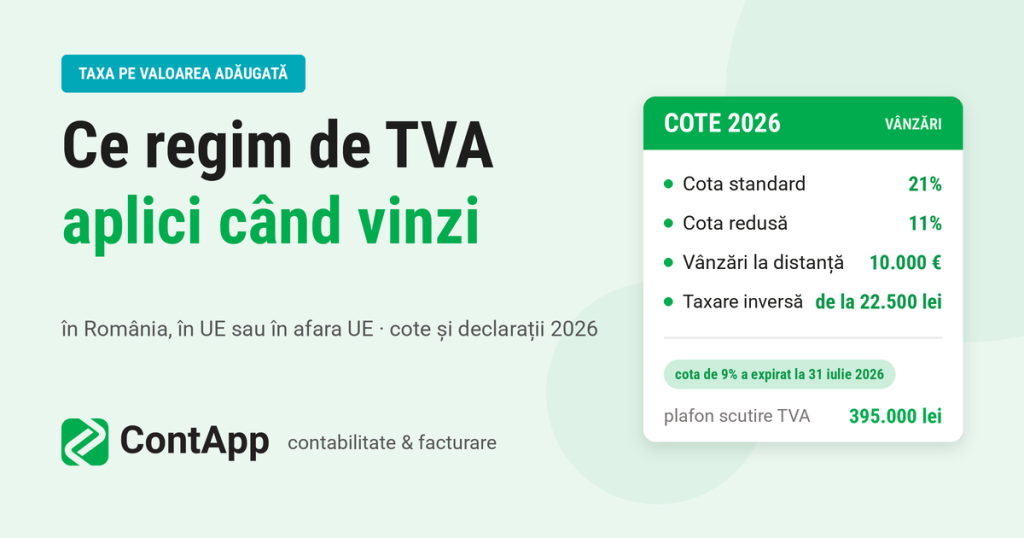 Regim TVA la vanzari externe